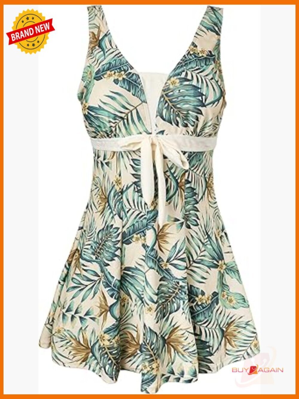 Plus Size Tummy Control One Piece Swimsuit with Shorts
